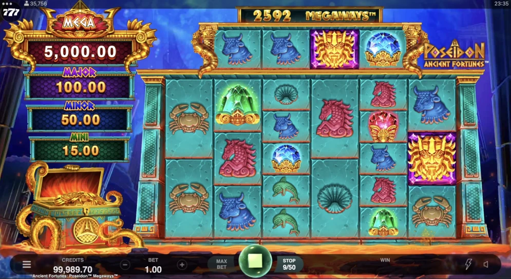 Ancient Fortunes Poseidon Megaways