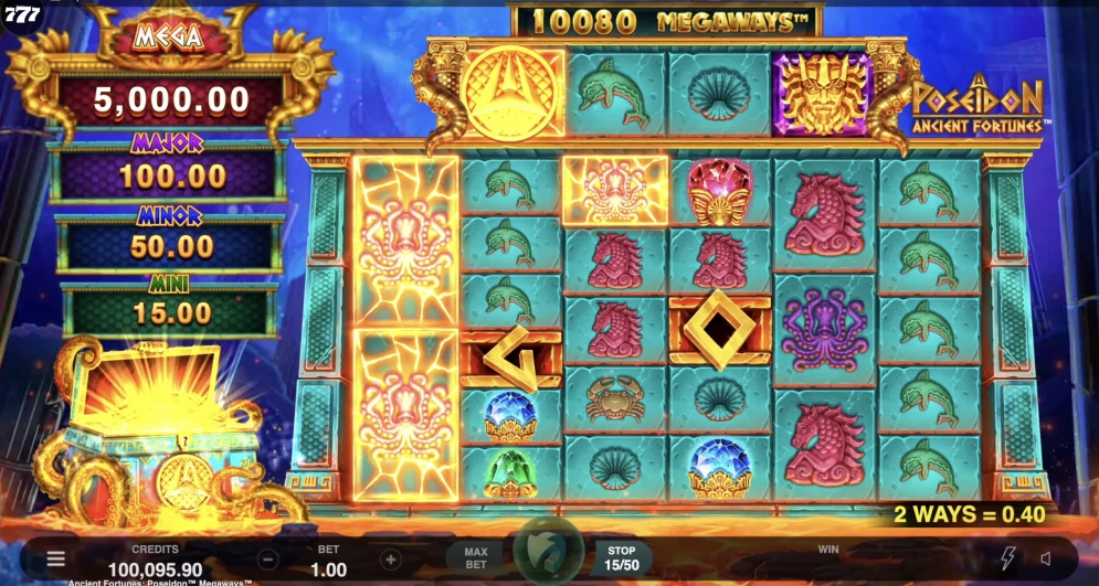 Ancient Fortunes Poseidon Megaways
