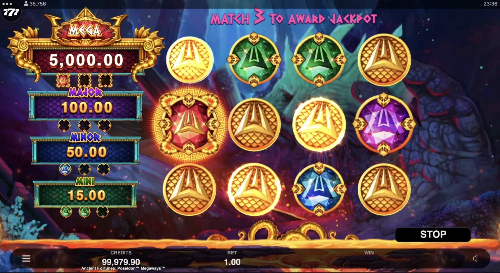 Ancient Fortunes Poseidon Megaways Slot