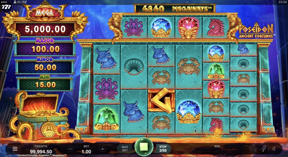 Ancient Fortunes Poseidon Megaways Slot